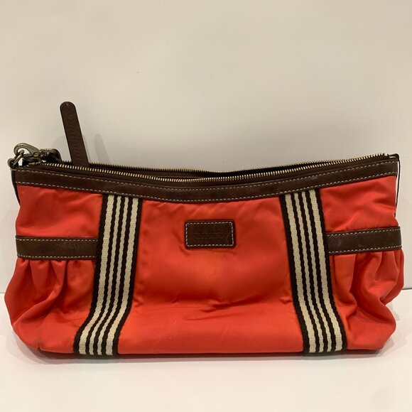 Burberry Red Nylon Shoulder Bag Sku#84298 - Picture 1 of 10